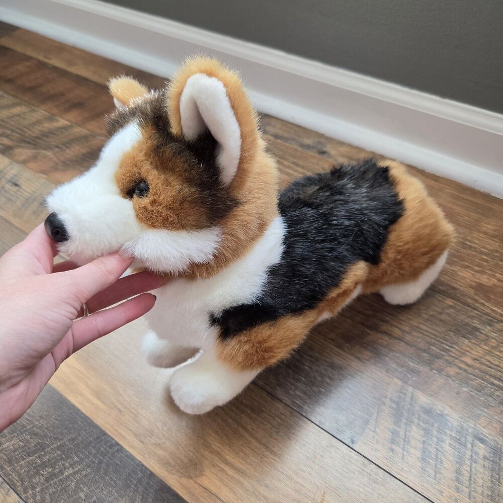 Douglas Tri Color Kirby The Corgi Dog Plush Realistic Stuffed Animal Puppy